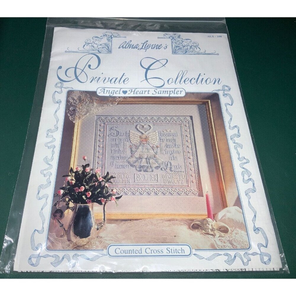 Alma Lynne Designs Angel Heart Sampler Counted Cross Stitch Kit